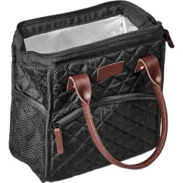 Kate Quilted 12-Can Lunch Cooler Open